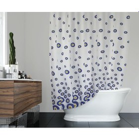 Resim Zethome Günce Banyo Duş Perdesi 3795 Çift Kanat 2X100X200 Çok Renkli 