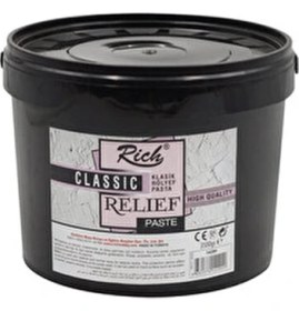 Resim Rölyef Pasta 3,5 kg Büyük Kova Beyaz 