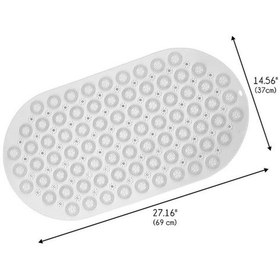 Resim Dln Shop 2 Adet Kaydırmaz Duşakabin Banyo Ve Duş Paspası Masajlı Vantuzla 37 X 69 Cm V-142 Beyaz 