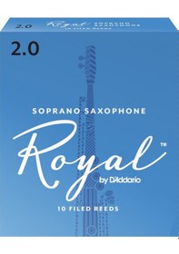 Resim D'addario Rıb1020 Royal Soprano Saksafon Kamışı No: 2.0 Başlangıç/eğitim - 10'lu Paket Fransız Kesim Filed , Esnek Ve Net Ton Yapısı 