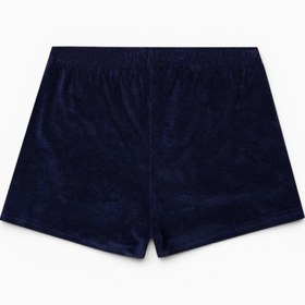 Resim S Logo Terry Havlu Kadın Şort - Navy / M 
