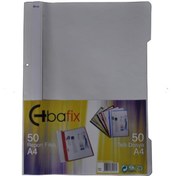Resim Bafix Telli Dosya Plastik XL Gri A4 
