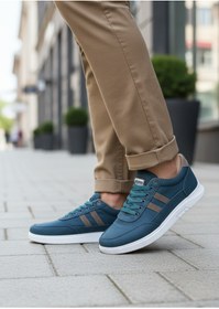 Resim Dakırs DAKIRS 2040 ERKEK YAZLIK YEŞİL BEYAZ GÜNLÜK rahat ortopedik keten spor ayakkabı 