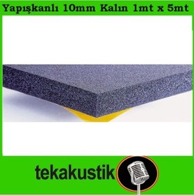 Resim 10Mm Flexi Yanmaz Oto Ses Yalıtım Süngeri Yapışkanlı 