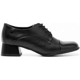 Resim Nappa Pelle Nero Oxford Klasik Kadın 1n5788dm Donna Serena 5788dm Nap Pel Ner/lız Ner Siyah 