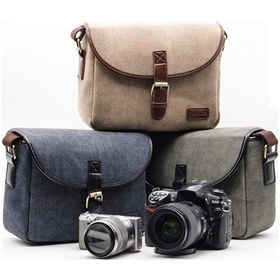 Resim Sones Günlük Slr Fotoğraf Makinesi Kanvas Crossbody Çanta Haki 