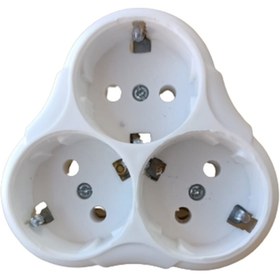 Resim KORÇAM 3'lü (üçlü) Topraklı Papatya Golyat Fiş Priz 