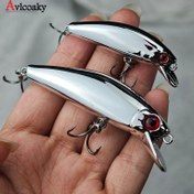 Resim 1 adet AVLCOAKY Paslanmaz Çelik Yansıtıcı Titreşimli Balıkçılık Yemisi Kırmızı Göz ve Üçgen saç tokası ile - Tatlı ve Tuzlu Su Balıkçılığı için Minimalist Tasarım, Balıkçılık Malzemeleri | Minimalist Yem | Canlı Tasarım, AVLCOAK 
