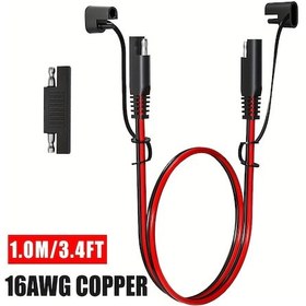 Resim Xuweiwei Jyft 16awg Sae Uzatma Kablosu Polarite Adaptörlü 1 Metre 