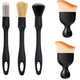 Resim Dianziye 5 Parça Araba Temizlik Fırça Seti: Detay Fırçaları İle Havalandırma Delikleri, Motor Ve Enstrüman Paneli Tam Temizlik 