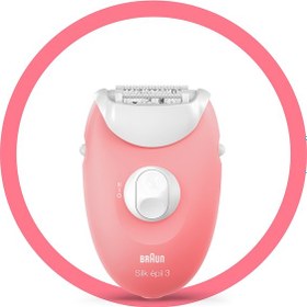 Resim Braun Silk-épil 3 3176 Smartlight, 2 Hız Ayarı, Kablolu Epilatör Braun