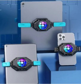 Resim Datastar Tablet Cep Telefonu Radyatörlü RGB Telefon Soğutucu Fan 