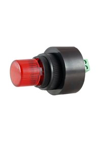 Resim Mesan Ø28 Pano Montaj Led Buzzer Kesik Ses Klemens Kırmızı 24Vac/Dc Ms 1205.24Vac-Dc 