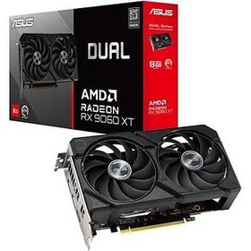 Resim ASUS DUAL RX9060XT 8G AMD RADEON RX 9060 8G 8GB GDDR6 128bit HDMI 2xDP EKRAN KARTI 