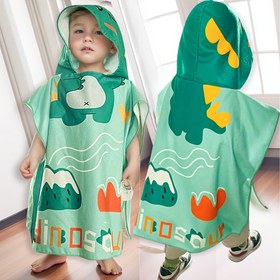 Resim 1 adet sevimli hayvan başlıklı tasarım, unisex stil, şirin çizgi film evcil baskı, banyo ve plaj kullanımı için ideal 