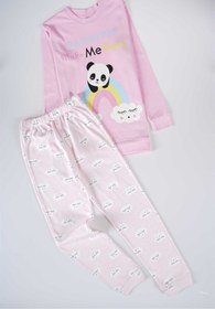 Resim MİNİKO KİDS Yeni Sezon Baskılı Çocuk Pamuk Pijama Takımı 