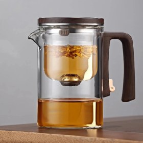 Resim MiraLive Otomatik Cam Demlik ve 2'li Bardak Seti 