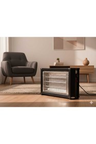 Resim OKURLAR BiHayal 2800Wat 3+1 Çubuk Devrilme Emniyetli Termostatlı Elektrikli Soba/ Elektrikli Isıtıcı 