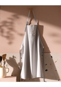 Resim Madame Coco Cally %100 Pamuk Mutfak Önlüğü - Gri 8684427188934 Gri 