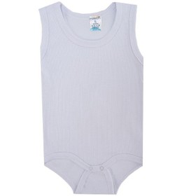 Resim Unisex Bebek Raporlu Kolsuz Çıtçıtlı Body Zıbın Badi 001 