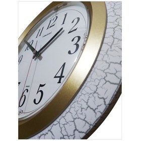 Resim Çatlatma Retro Vintage Tasarım 35 Cm Kırılmaz Camlı Duvar Saati Beyaz 