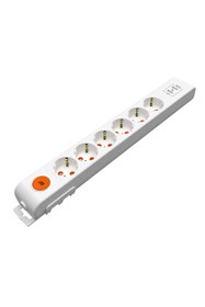 Resim Mutlusan Rı-Tech 6lı Anahtarlı 2Usb Klemensli Topraklı Grup Priz (001 175 650001 00 00) 