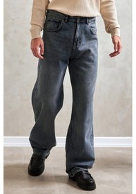 Resim Erkek Ekstra Baggy Jean Pantolon Açık Mavi 