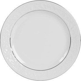 Resim Porland Hazan Platin Yaldız Düz Tabak Tekli 25CM 