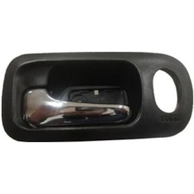 Resim Honda Crv- 02/04 Ön Kapı İç Açma Kolu Sol Siyah Elceği Nikelajlı Hushan 