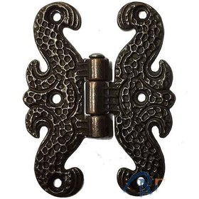 Resim Zamak Kelebek Menteşe - Büyük, 50x67mm, Oksit, 1 Adet 1 Adet 