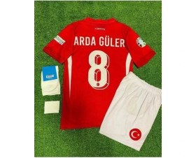 Resim A.r.d.a. G.ü.l.e.r. Türkiye Euro 2024 Milli Takımı Iç Saha Çocuk Forması 4'lü Set (Kırmızı)1 