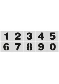 Resim Stencil Rakam Boyama Şablonu X035-sayı Rakam Yüksekliği 5 Cm 