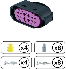 Resim TE Connectivity Far Soketi 12 Pin Kablosuz 