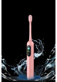 Resim Mioji Oral B8 Care Şarj Edilebilir Diş Fırçası Pembe + 3 Yedek Başlık ve Taşıma Çantası 
