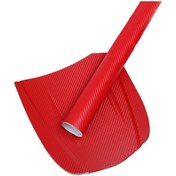 Resim Yuntech01 Araba Karbon Fiber Sticker 3d Dokulu Renkli Dekoratif Filmi 127x10 Cm Su Geçirmez Kırılmaz Kırmızı 