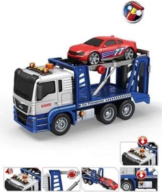 Resim Tıfıl Toys Işıklı Sesli Pilli Araç Taşıyıcı Fonksiyonlu Çekici Oyuncak Kamyon Araba 