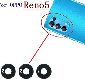 Resim OPPO RENO 5 Arka Kamera Camı Lens Yapışkanlı 