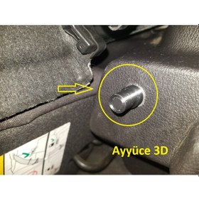 Resim Ayyüce 3d, Ford Focus Mk3 Bagaj Pandizot Pimleri, 2x, Siyah 