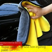 Resim Ultra Emici Mikrofiber Araba Yıkama Havlusu - Kalın, Dayanıklı İç Temizlik için, Elektriksiz, Pilsiz, Tüm Araç Tipleri için Uygun, Otomobil Sahipleri için Mükemmel 