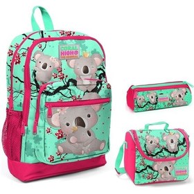 Resim Coral High Koala Beslenme Okul Çantası + Kalemlik Seti 