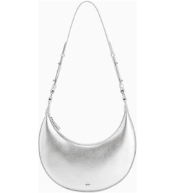 Resim Jw Pei Carly Saddle Bag Vegan Deri Omuz Çantası Gümüş 