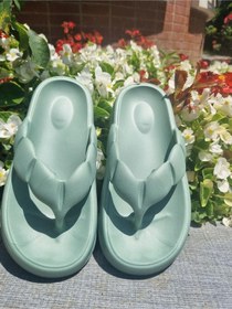 Resim Kadın Parmak Arası Terlik Yüksek Çağla Yeşili 