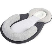 Resim Flybuy Yuvarlanma Önleyici Yenidoğan Yastığı Uyku Pozisyon Pedi Düz Gri Bebek Anti Yastık 