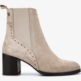 Resim Valmenti Kadın Hakiki Deri Bej Süet Casual Bot 35 5619 Bn Bot Sk24-25 Bej Suet Bej Süet 