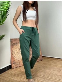 Resim Bohem Stil İtalyan Likralı Skinny Pantolon-8935 Haki 