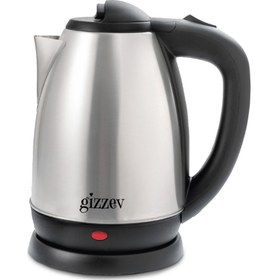 Resim Gizzev 1.8 Litre Çelik Kettle Su Isıtıcı 