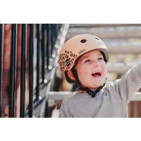 Resim Aesco Unisex Çocuk Kaskı - Leopar Desenli Güvenlik Kaskı, Xxs-S 
