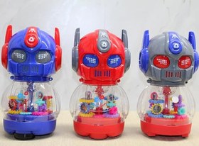 Resim Dans Eden Işıklı Robot Kumbara 