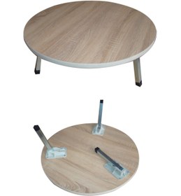Resim YALÇIN Katlanır Ayaklı 60 Cm Yuvarlak Yer Sofrası 