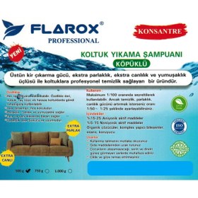 Resim FLAROX Konsantre Koltuk Yıkama Şampuanı 500g 